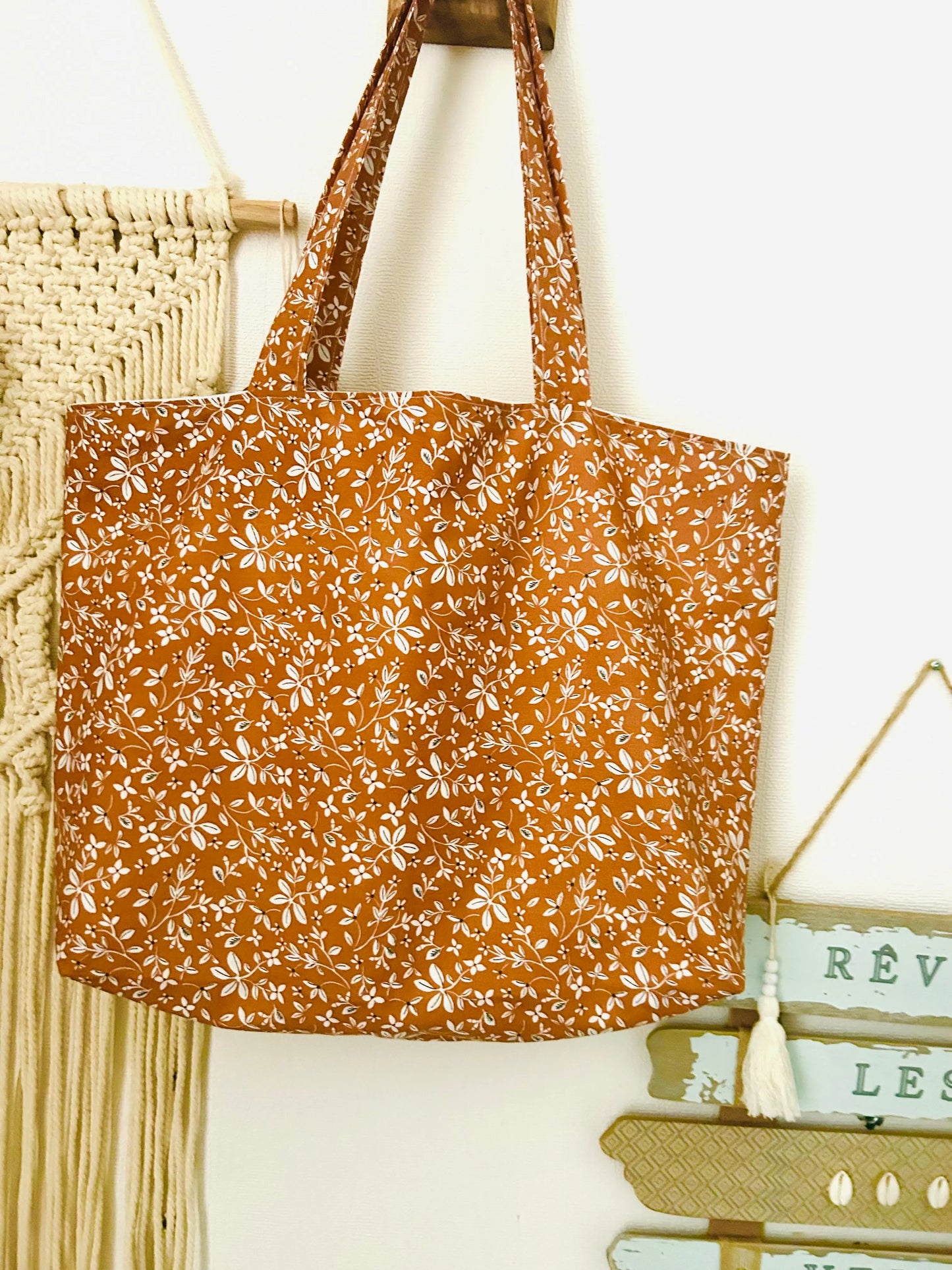 Tote bag camel fait main – atelier artisanal France