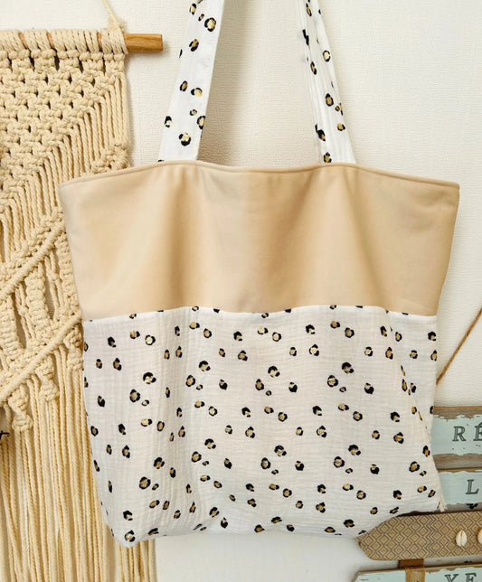 Tote Bag Bi-Matière Velours