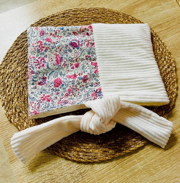 Protection livre artisanale en velours fait main MSAtelier2C