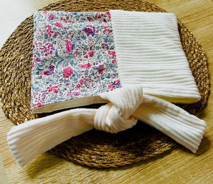 Accessoire lecture pochette à livre en velours fait main