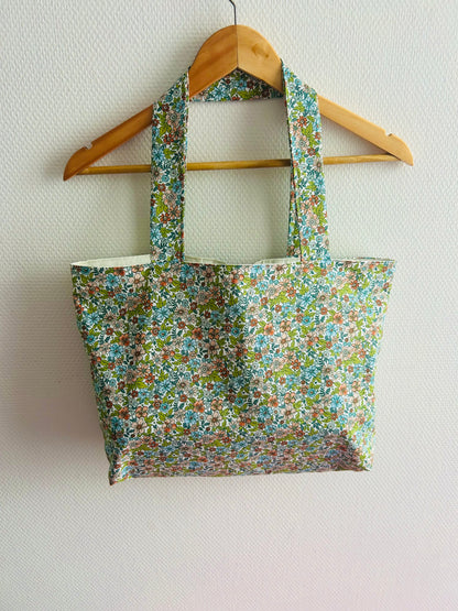 Tote bag floral fait main